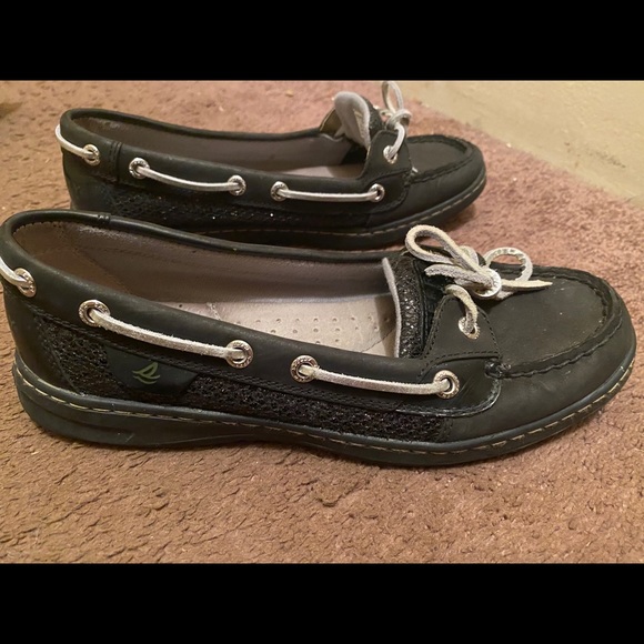 Black and silver sperrys - Picture 2 of 3